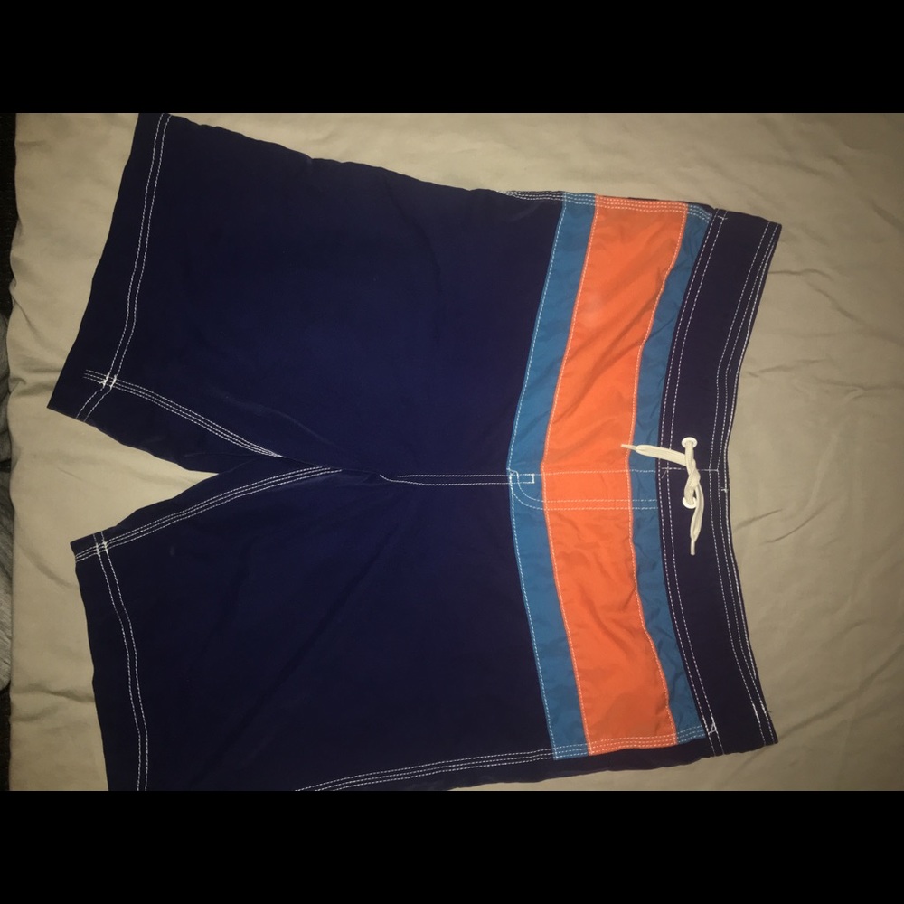 Lands end sz lg swim trunks